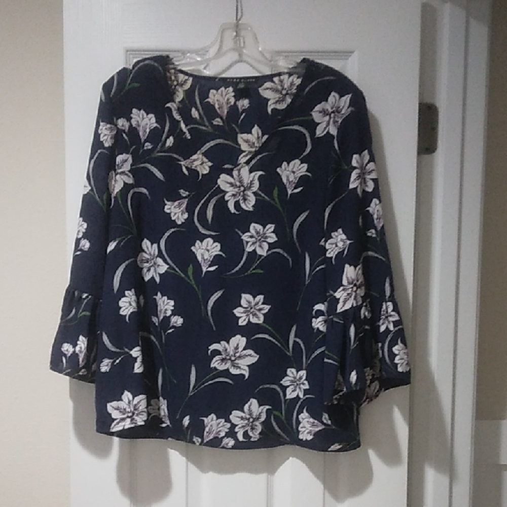 Floral Navy Women's Top